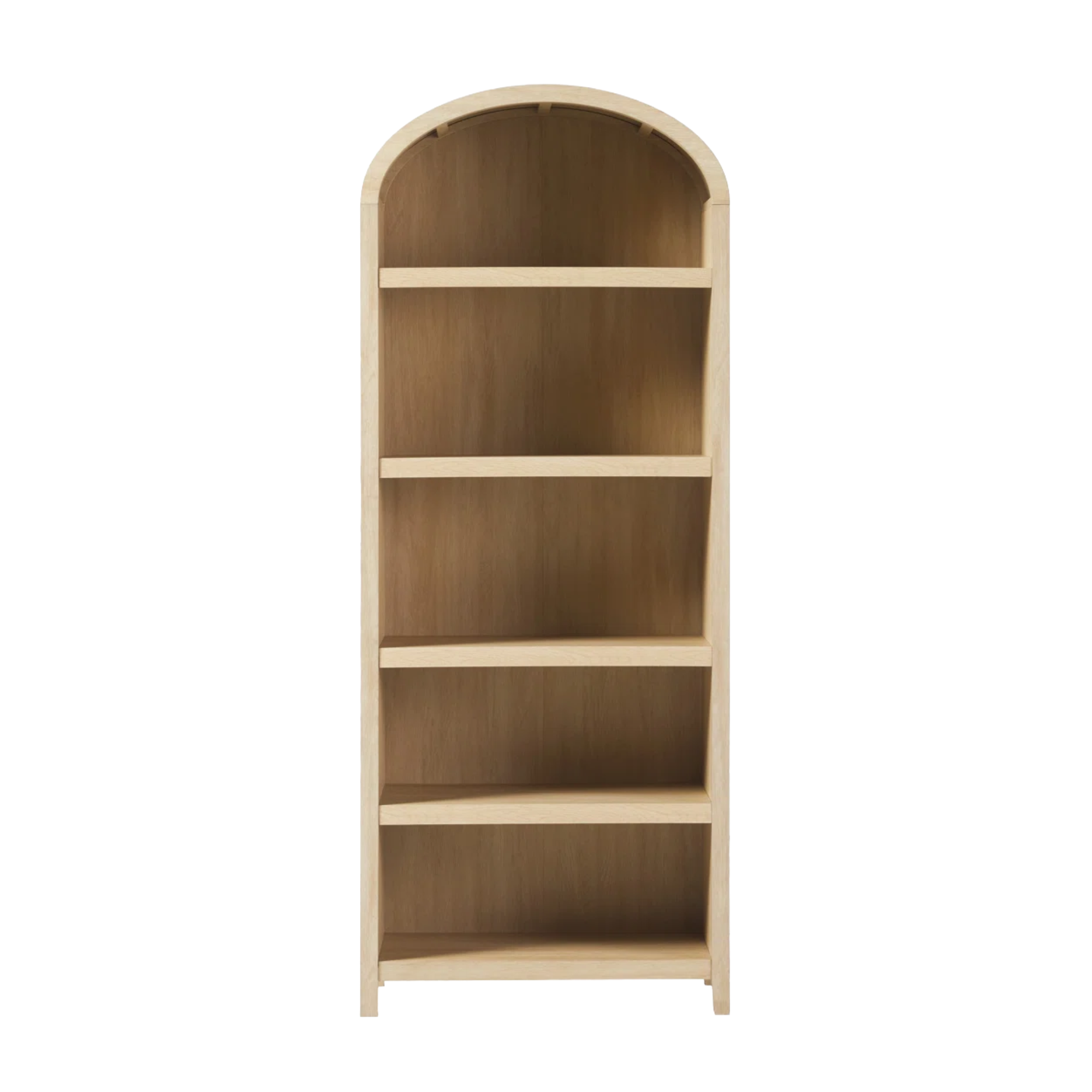 Wayfair, Kelly Clarkson Home Sitarski 76" H x 30" Curved Arch 5-Shelf Bookcase