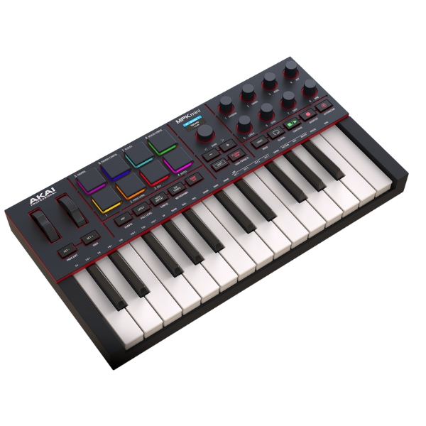 An Akai MPK Mini IV MIDI keyboard