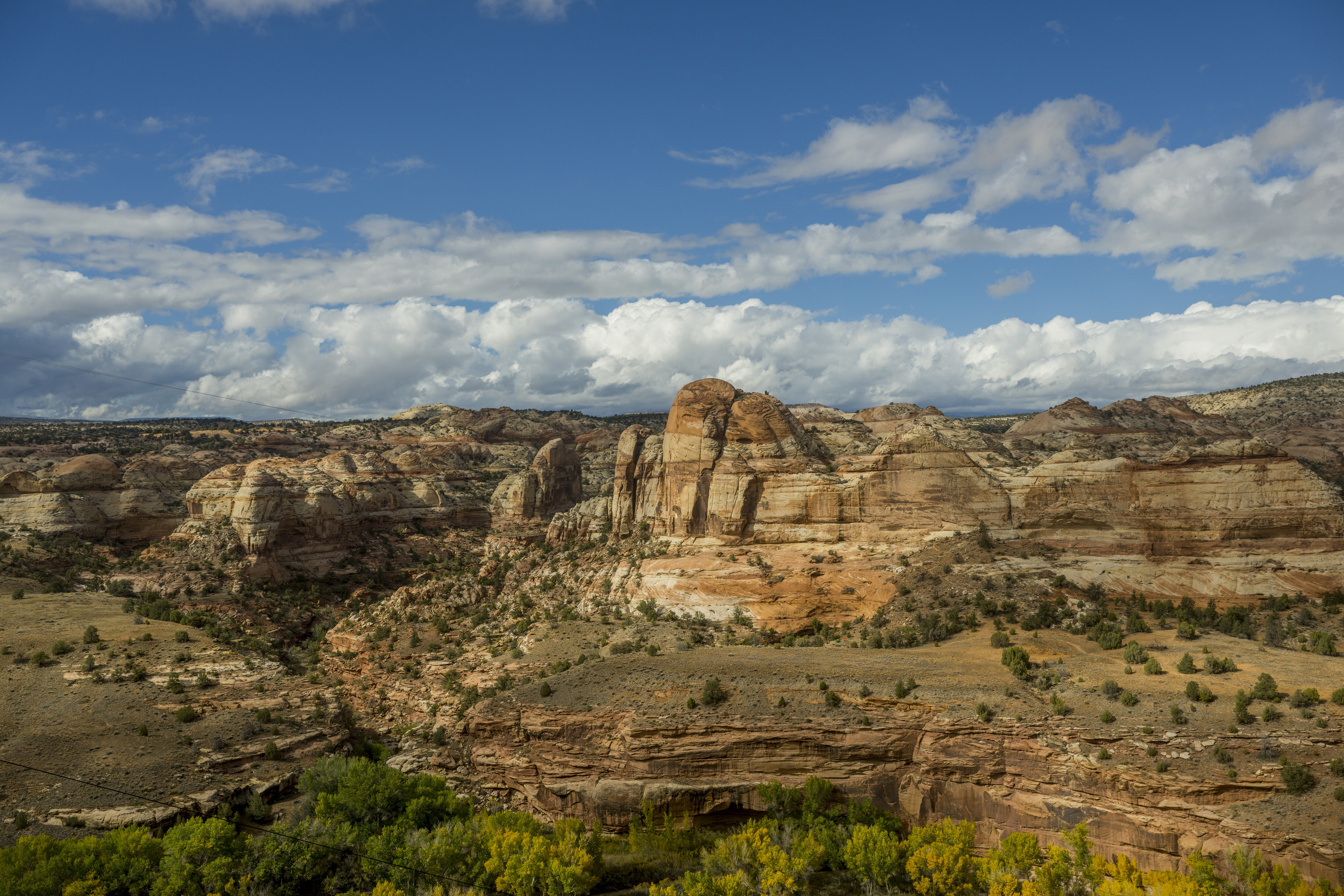 View from Highway 12 over the landscape of Escalante River Canyon, Grand Staircase-Escalante National Monument