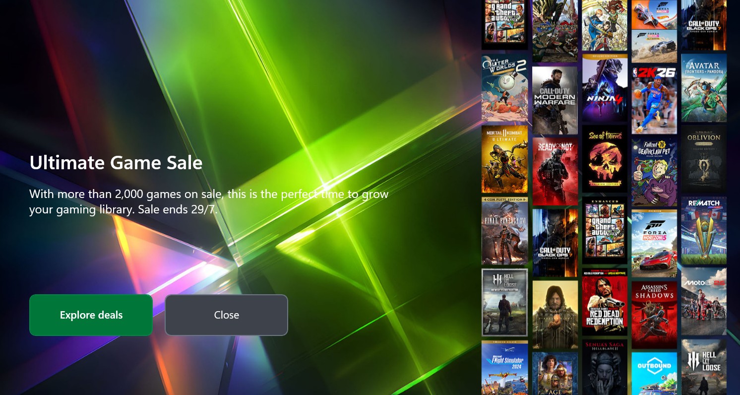 Xbox Ultimate Game Sale 2026