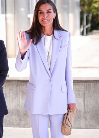 Queen Letizia of Spain attends the presentation of the service "National Radio For Everyone" at Casa de la Radio studios on September 30, 2024