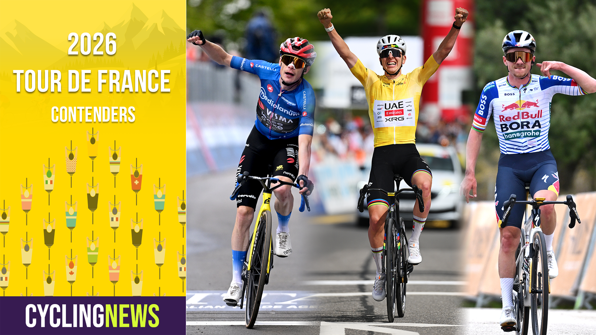 Tour de France 2026 contenders banner