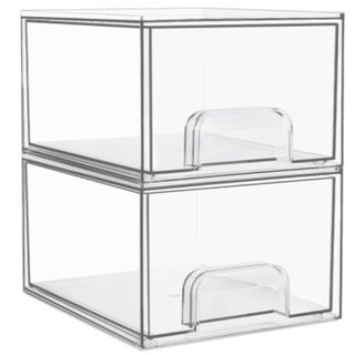 clear plastic drawers