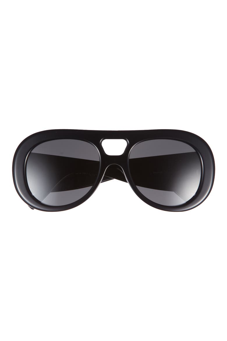 Bold 53mm Gradient Round Sunglasses