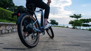Man riding Velotric Discover e-bike