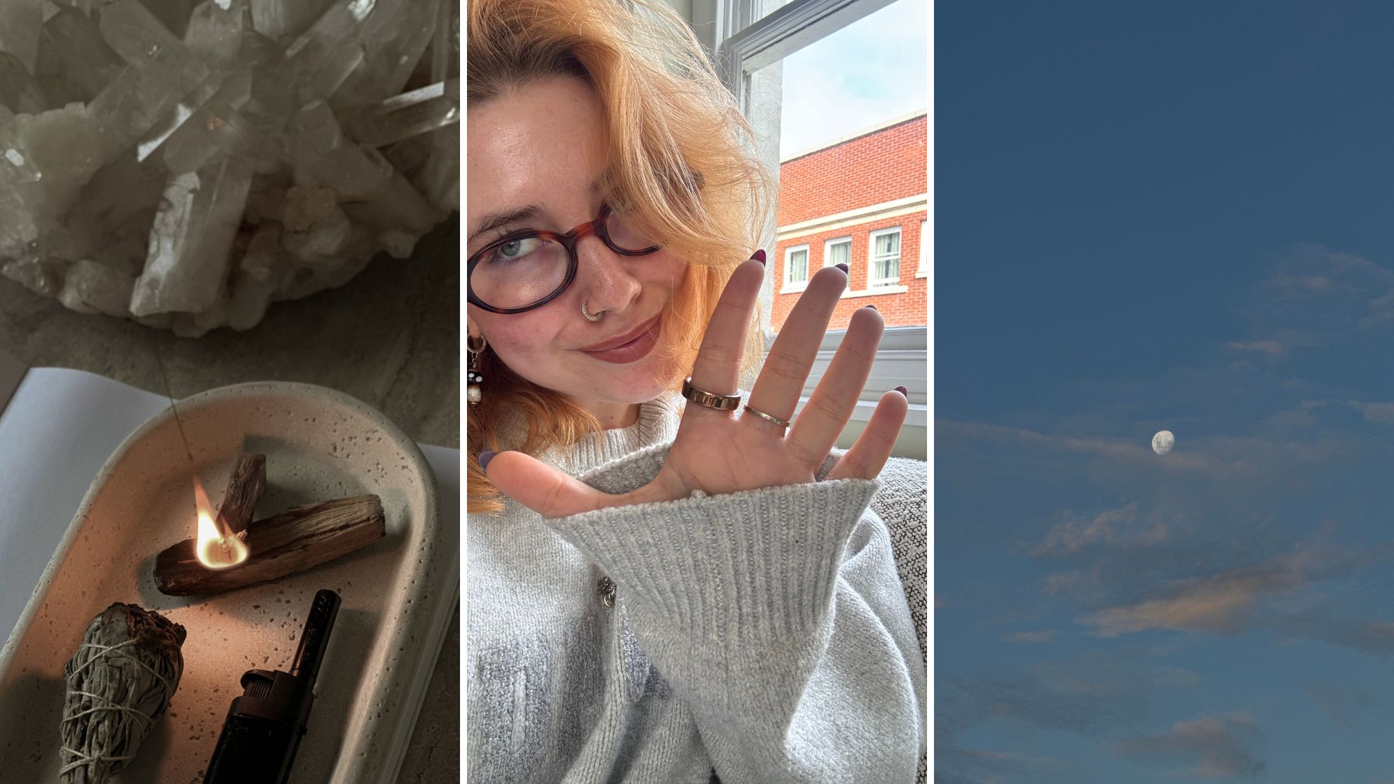 Health Writer Ellie-Mae Hammond trying a simple breathwork technique for relaxation