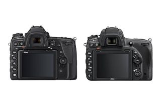 Nikon D780 vs. Nikon D750: Back view