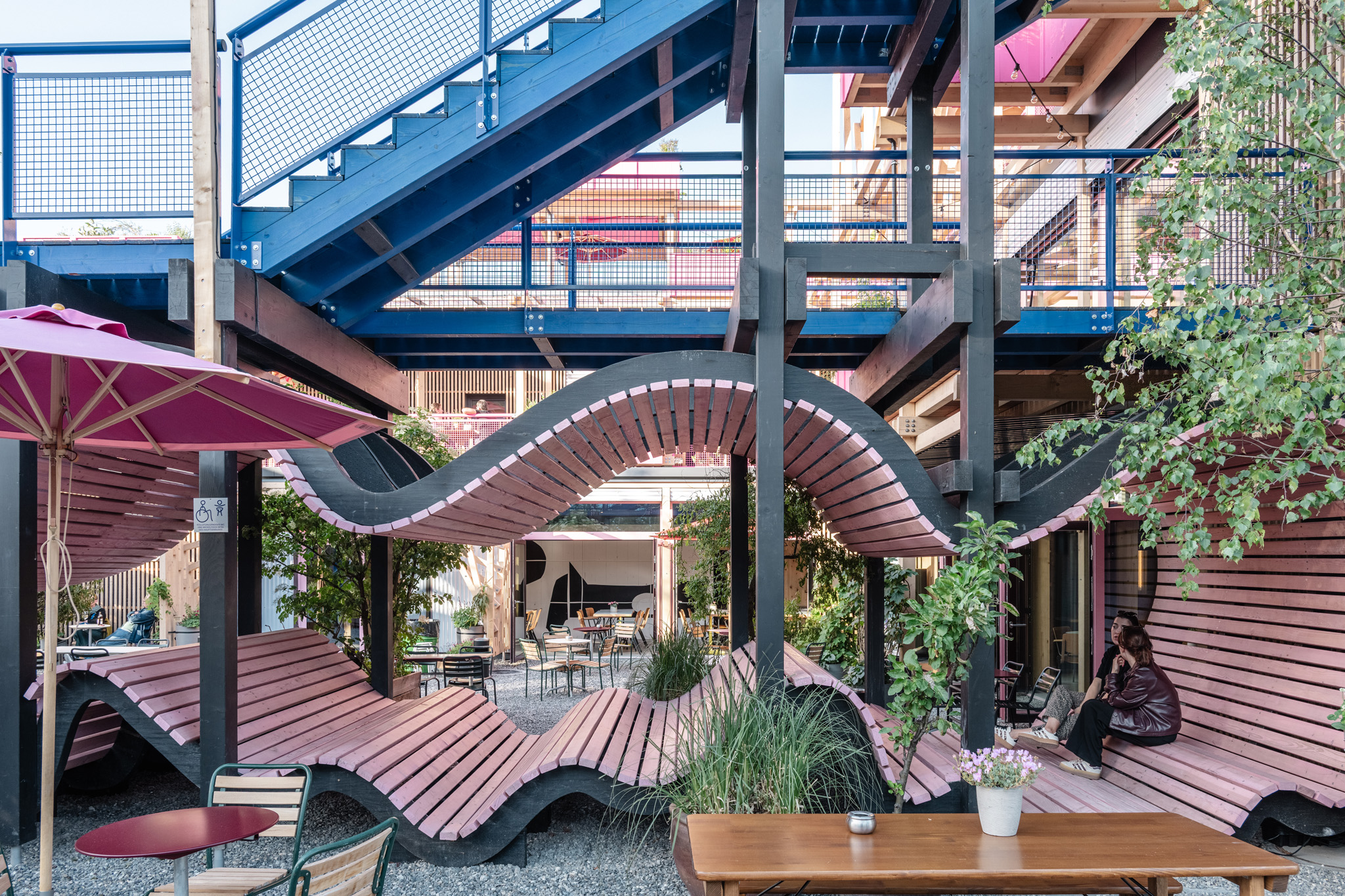 remise rosa, a new destination in zurich designed by hello wood