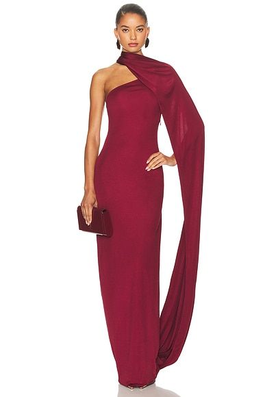 The Muse Cape Jersey Dress