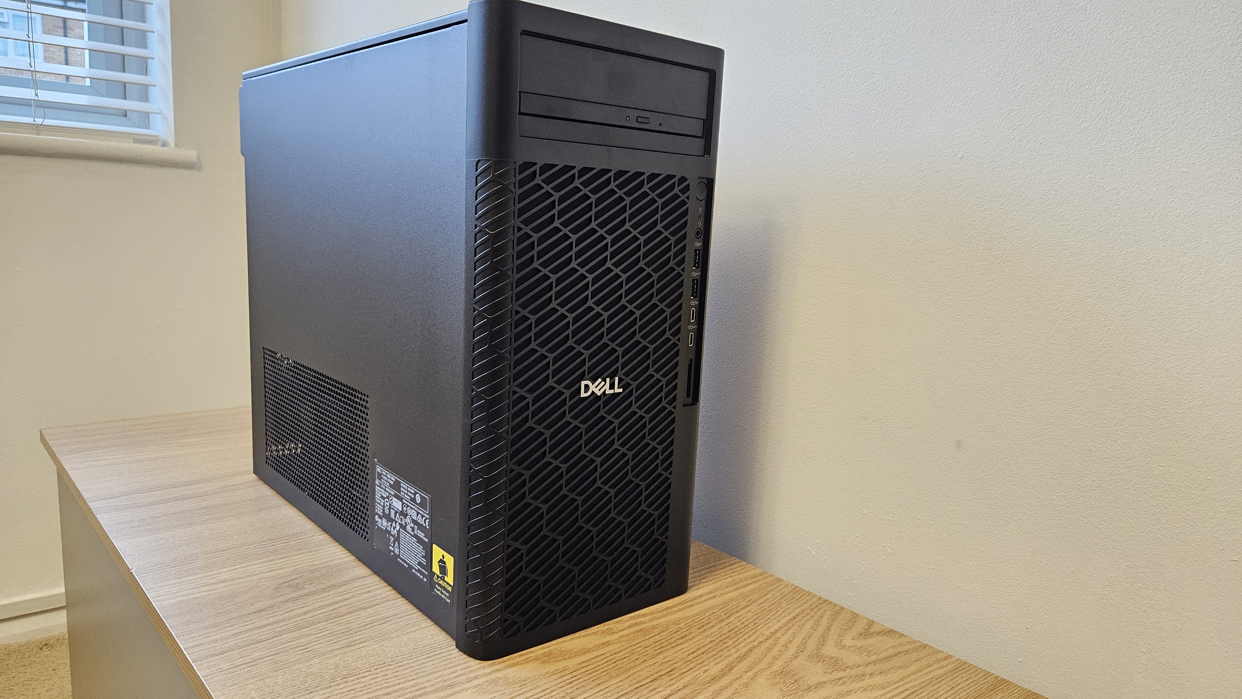 The Dell Pro Max Tower T2 on a desk