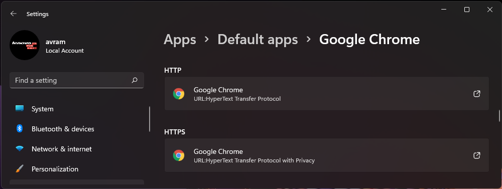 Both HTTP and HTTPS change together