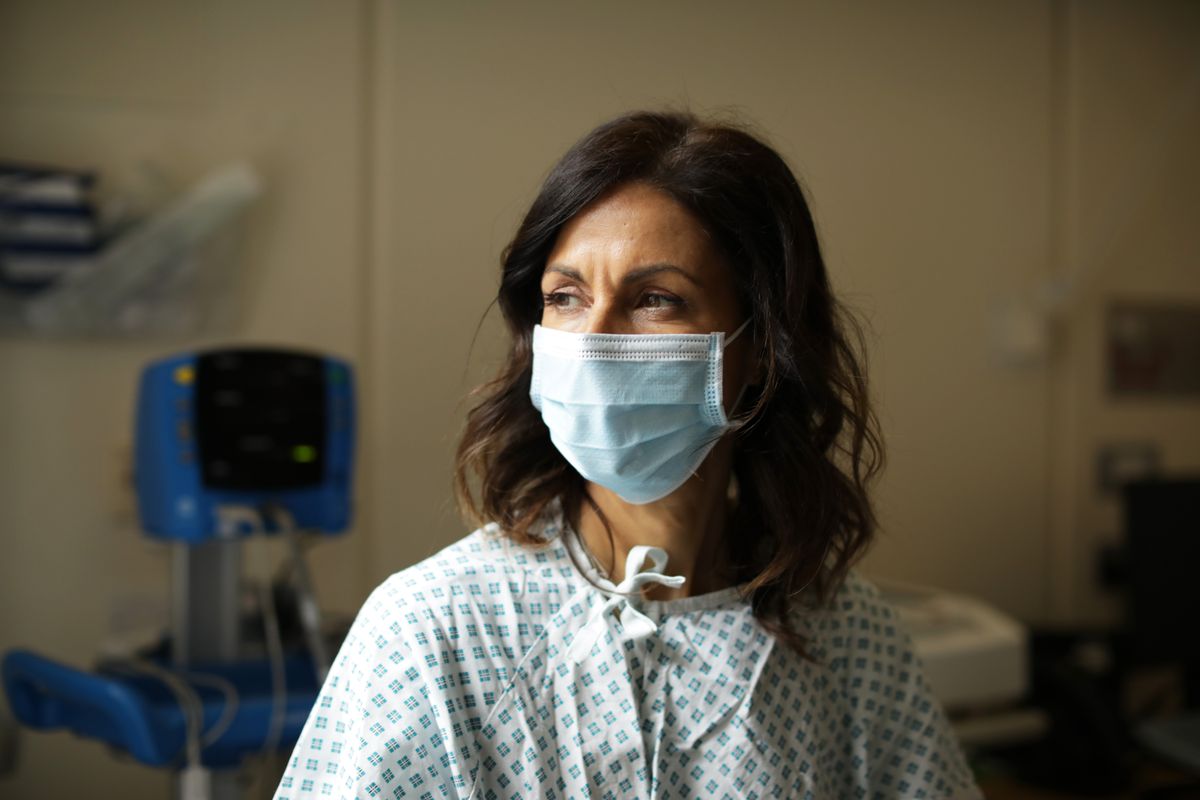 Julia Bradbury: Breast Cancer and Me on ITV sees Julia in hospital. 