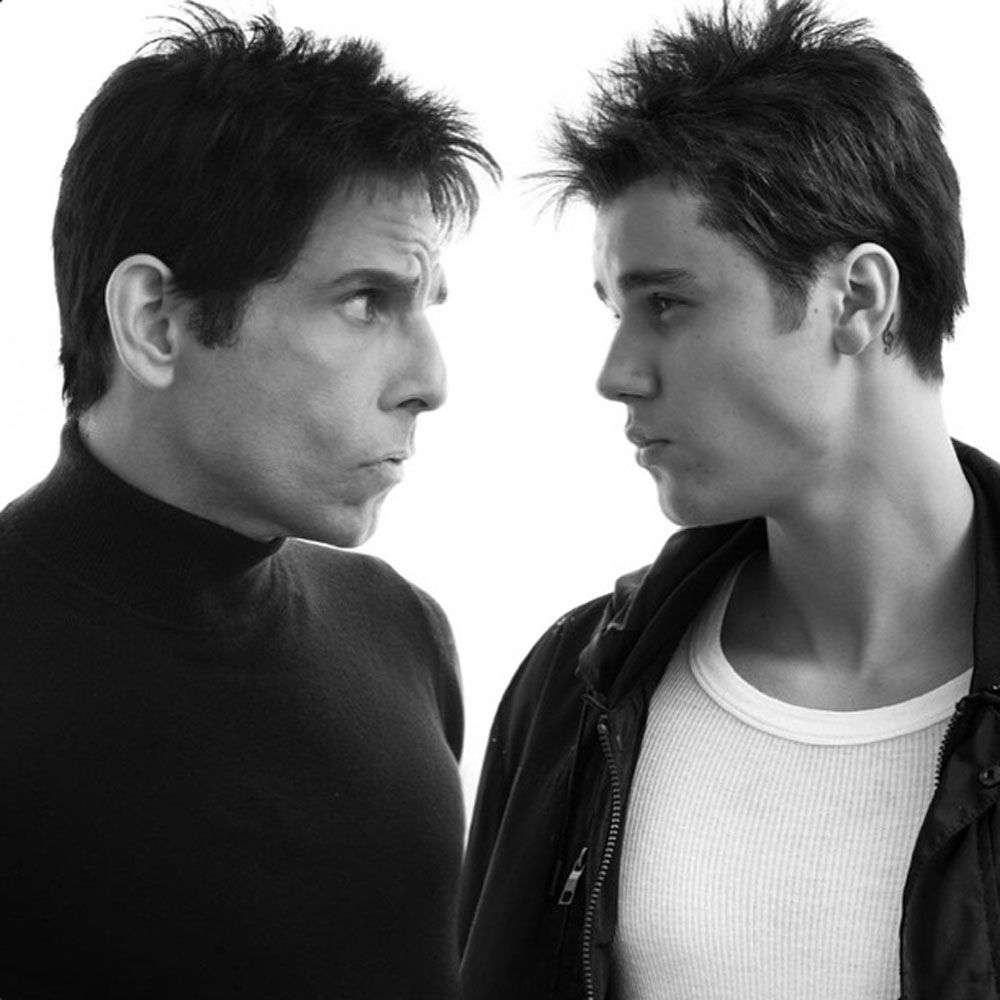 Ben Stiller and Justin Bieber