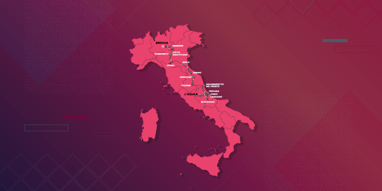 Giro d'Italia Women route map 2024