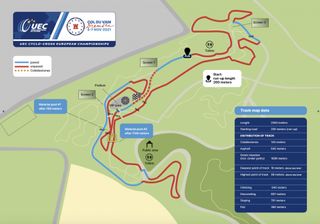 The course of the UEC Cyclo-cross European Championships 2021
