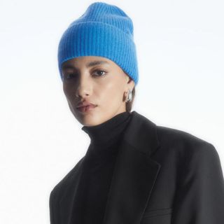blue tall cos hat