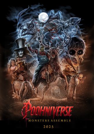 Poster for the crossover film Poohniverse: Monsters Assemble
