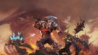 Garrosh brawls with several timerunners in World of Warcraft's Mists of Pandaria: Remix.