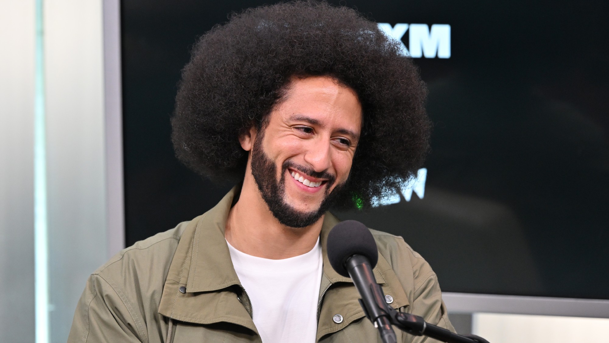 Colin Kaepernick discusses his new memoir during a SiriusXM front row event on September 10, 2026 in New York City