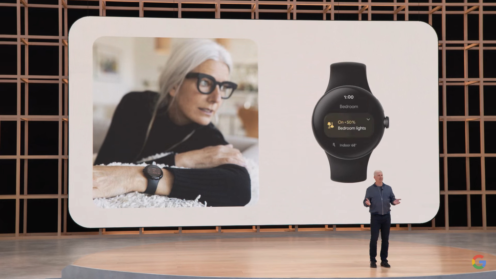 Página inicial do Google no Wear OS