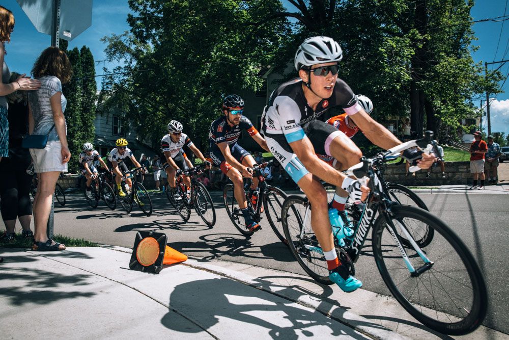 This corner sent the riders on a divebomb to Stillwater's main street.