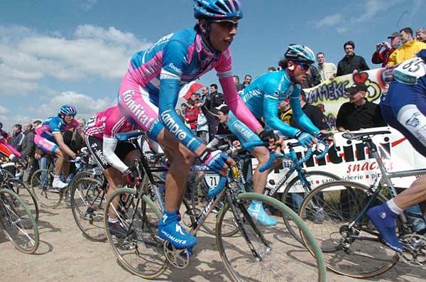 Alessandro Ballan (Lampre-Fondital) in action