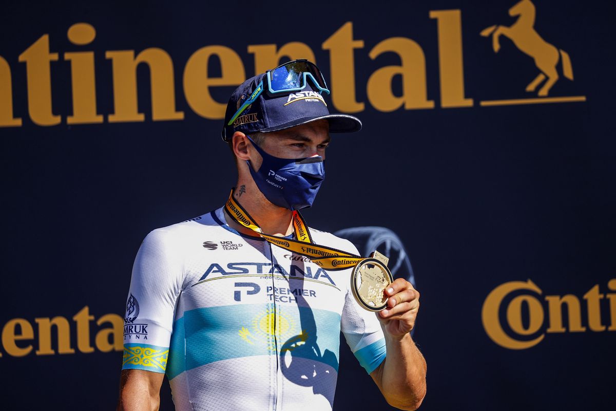 Tour de France 2020 - 107th Edition - 5th stage Le Teil - Mont Aigoual 191 km - 03/09/2020 - Alexey Lutsenko (KAZ - Astana Pro Team) - photo POOL Luca Bettini/BettiniPhoto&Acirc;&copy;2020