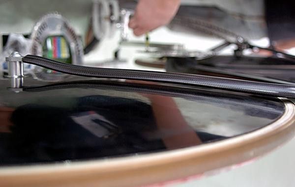 Customised fit on the Great Britain bikes - frames and wheels come from the same manufacturer.