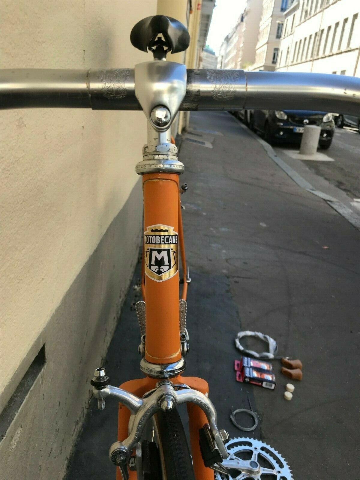 It&rsquo;s badged as a Motobecane, but underneath it&rsquo;s a Gemini frame &ndash; just like Oca&ntilde;a&rsquo;s 1973 Tour bike