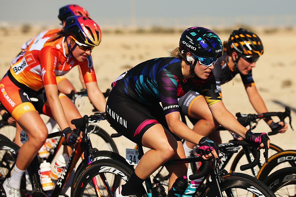 Tiffany Cromwell (Cannyon//Sram) at Ladies Tour of Qatar stage 1