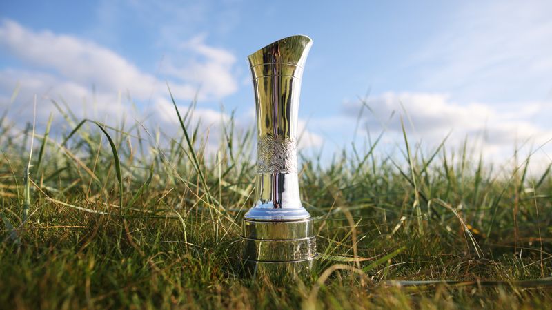 The AIG Women&#039;s Open trophy pictured