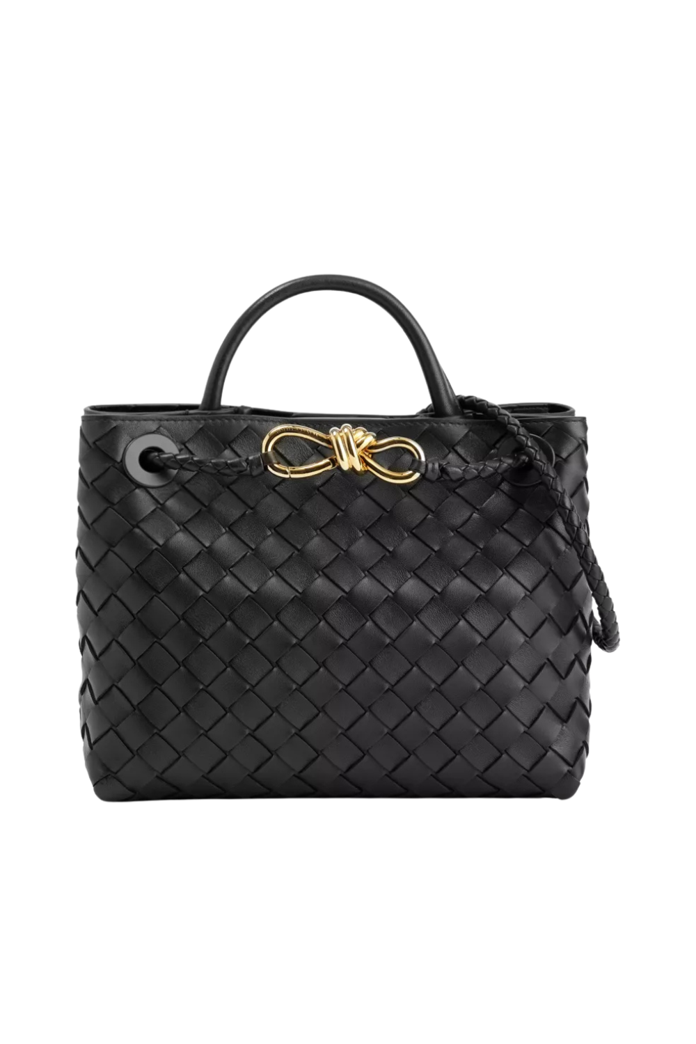 Bottega Veneta Andiamo intrecciato leather top-handle bag