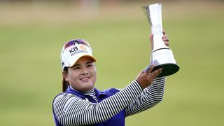Inbee Park with the trophy after her 2015 Women's Open win