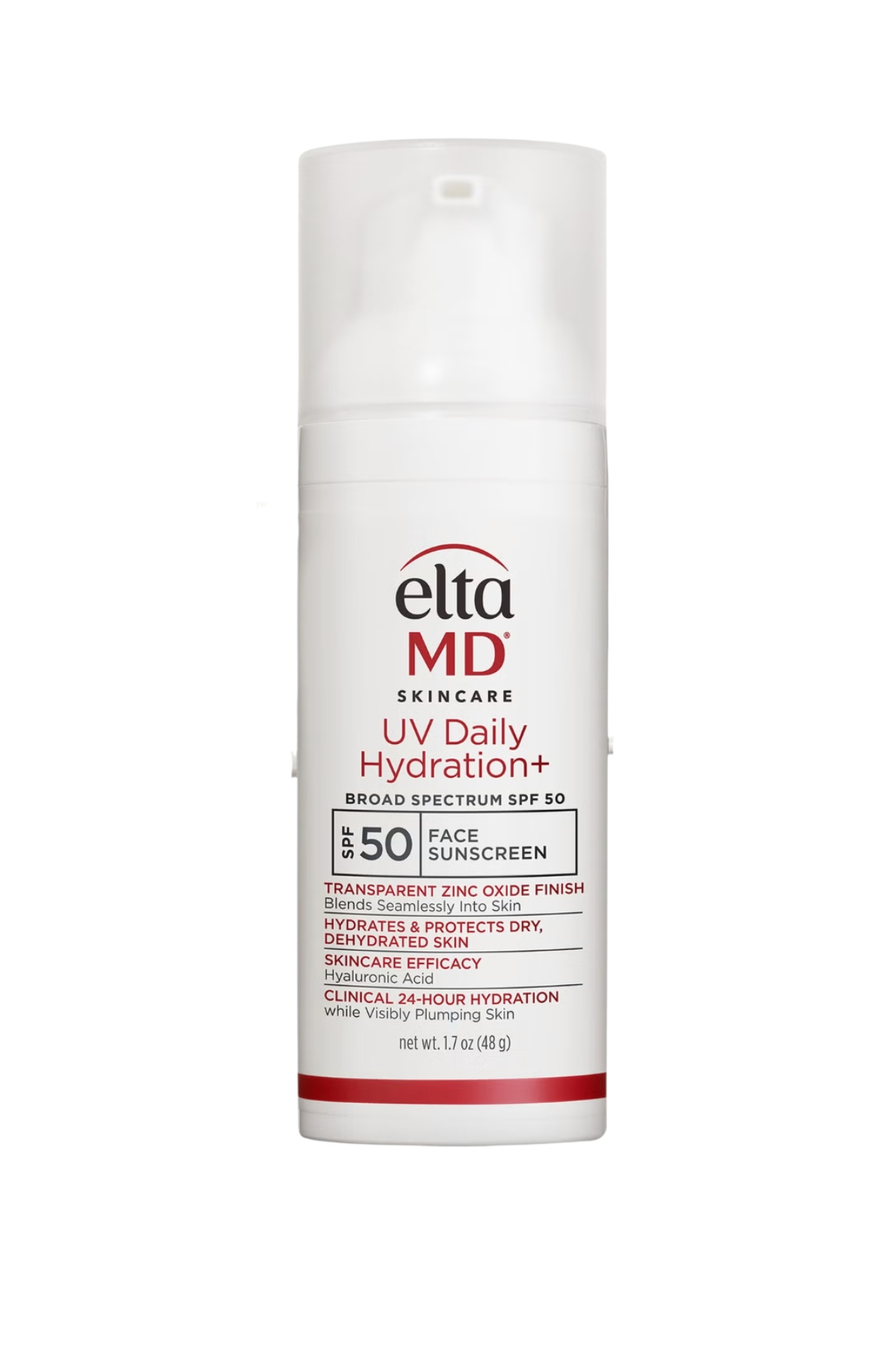 a white bottle of sunscreen with red and black writing