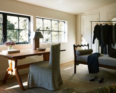 dressing room in neutral tones