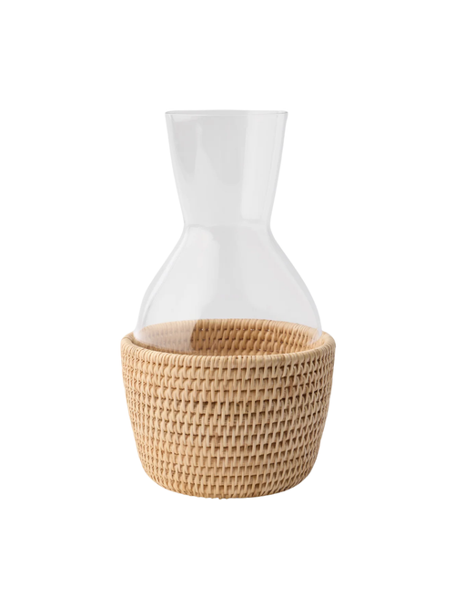 Rattan Sabbia Glass Carafe