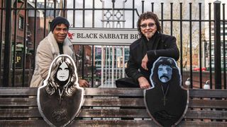 Carlos Acosta and Tony Iommi on the Black Sabbath Bridge in Birmingham