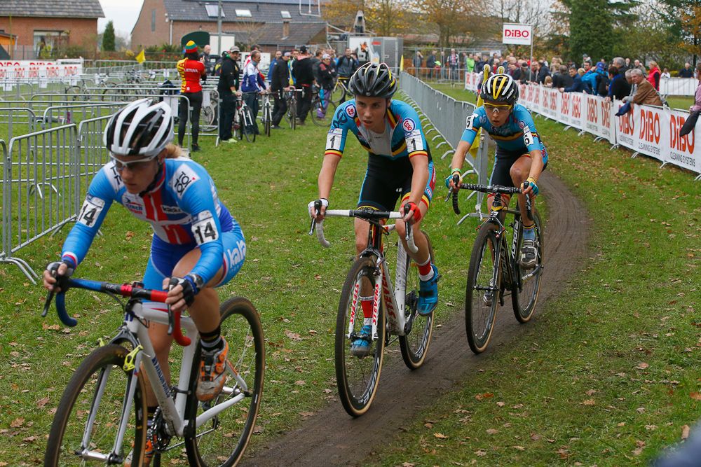 Action from Saturday's European championship