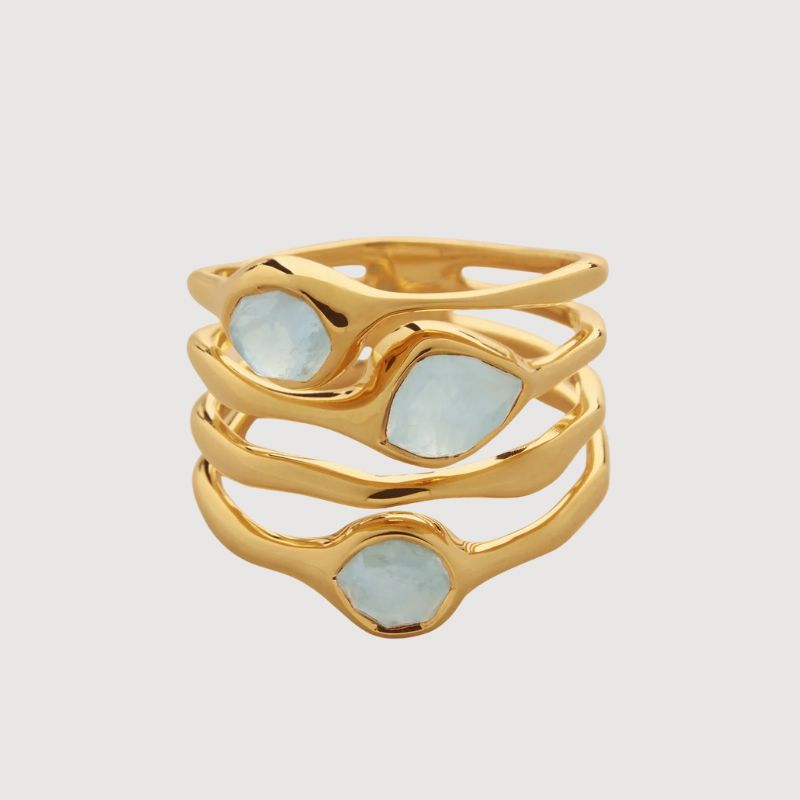 Image of gold stacked ring