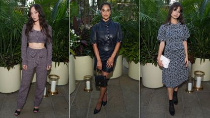 Havana Rose Liu, Misty Copeland, and Violetta Komyshan attend a Chanel party at Tatiana wearing Chanel interpretations of the balletcore trend