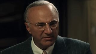 A close up of Kevin O'Leary looking angry in Marty Supreme