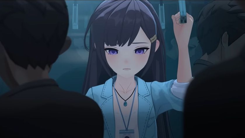 Starsand Island girl on a train looking downcast