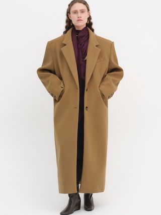 Single-Breasted Maxi Coat, Nutshell