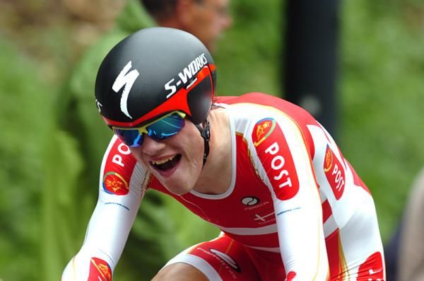 Rasmus Sterebo (Denmark) powers to a top-10 finish in the U23 time trial Worlds.