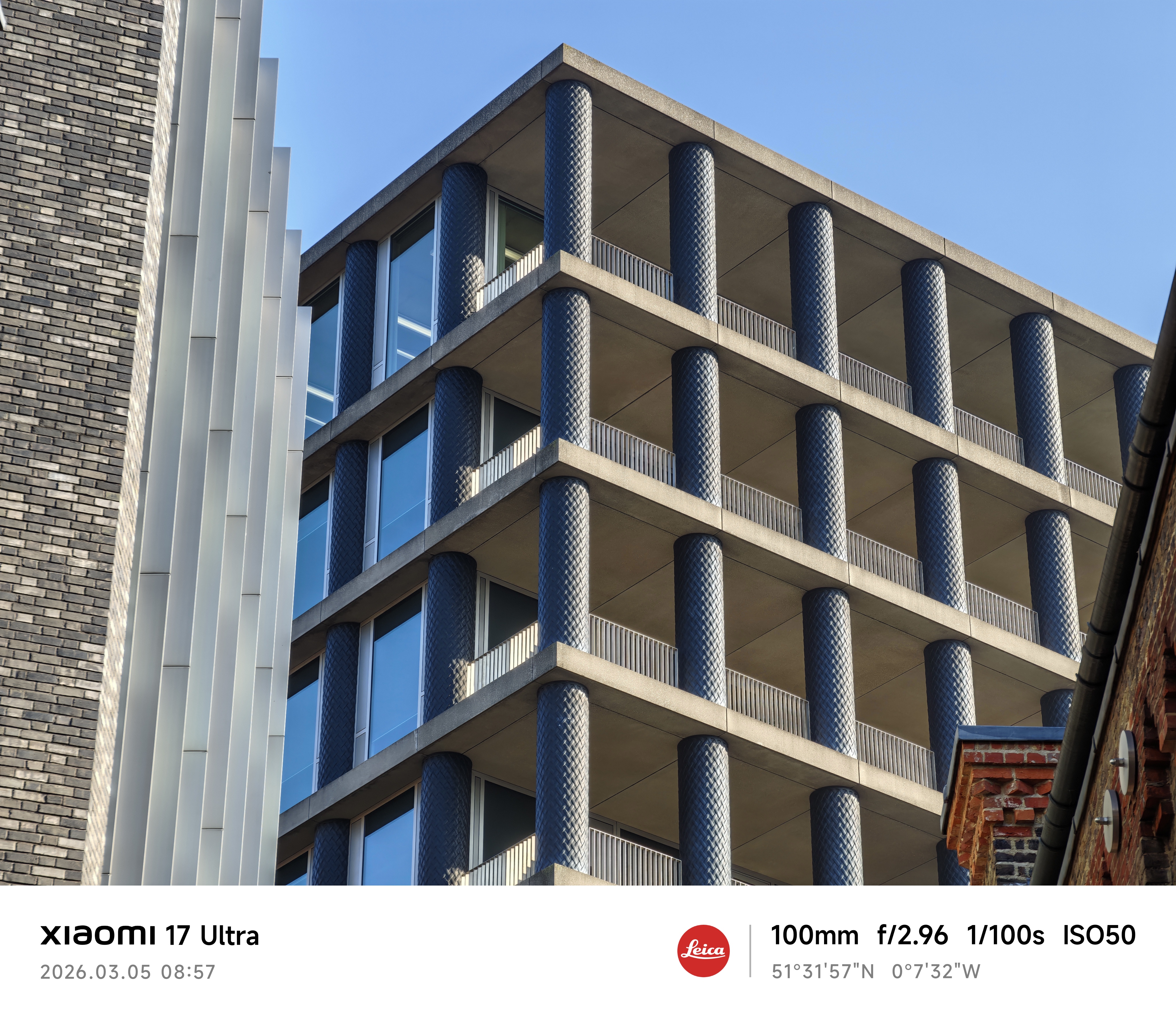 Xiaomi 17 Ultra camera sample highrise zoom 4.3x