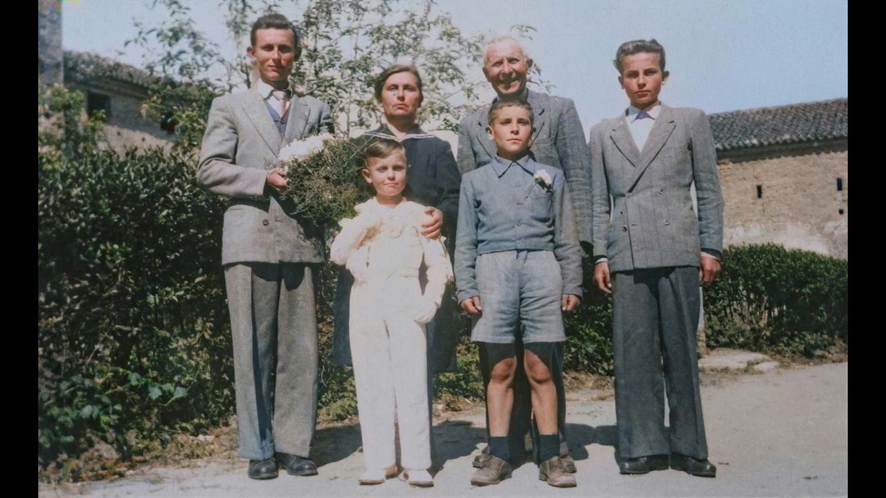 Group portrait of six family members