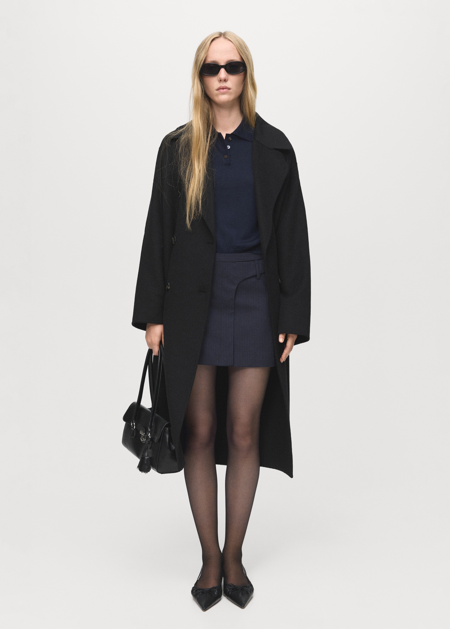 Handmade Oversized Wool Coat - Women | Mango United Kingdom