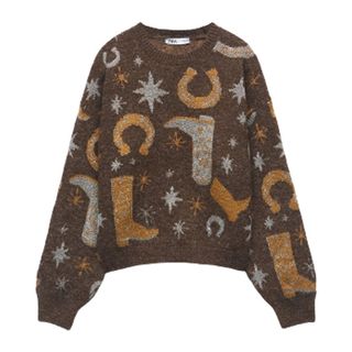 Zara Jacquard Knit Sweater