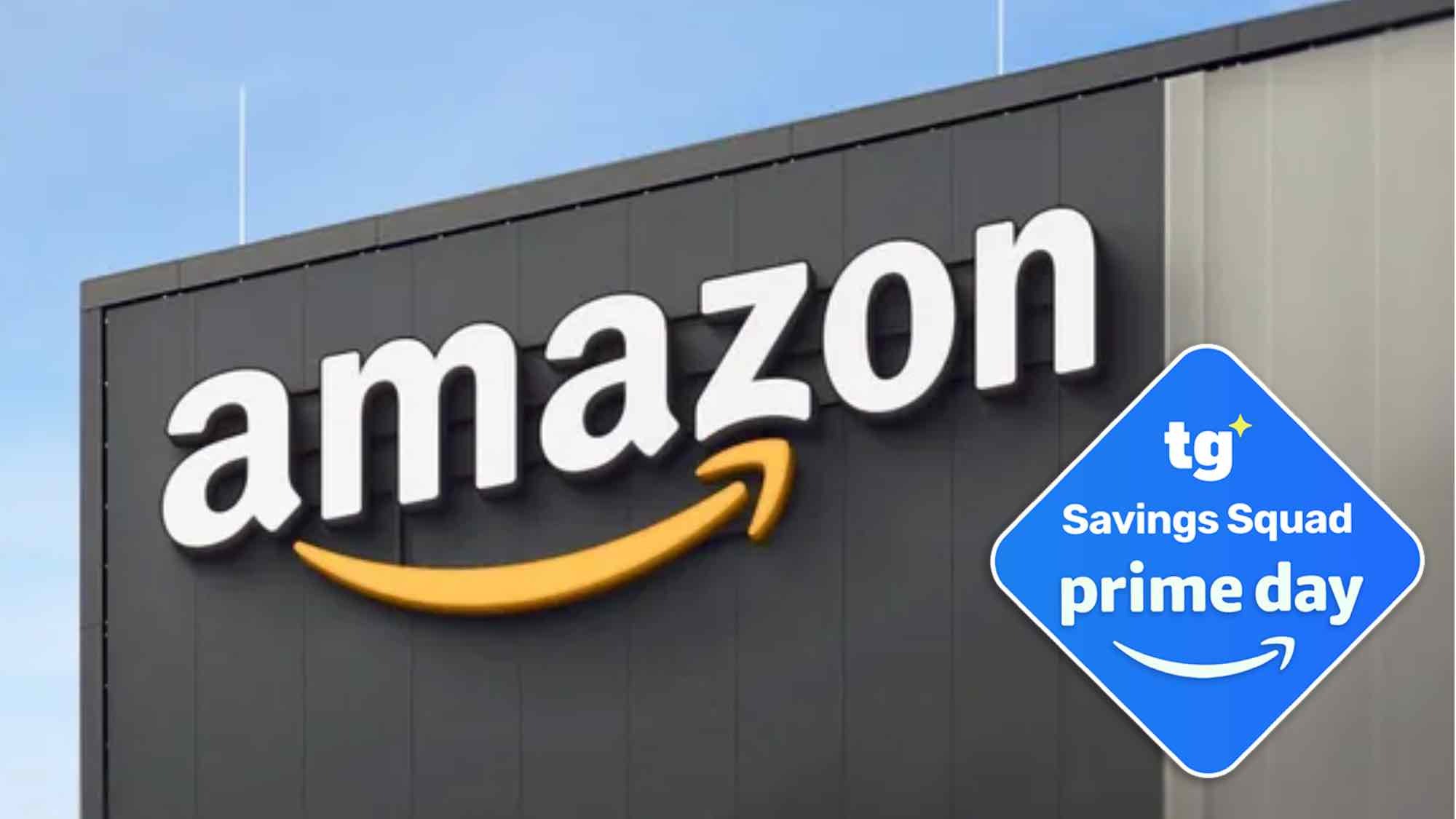 A building with the Amazon logo on the side