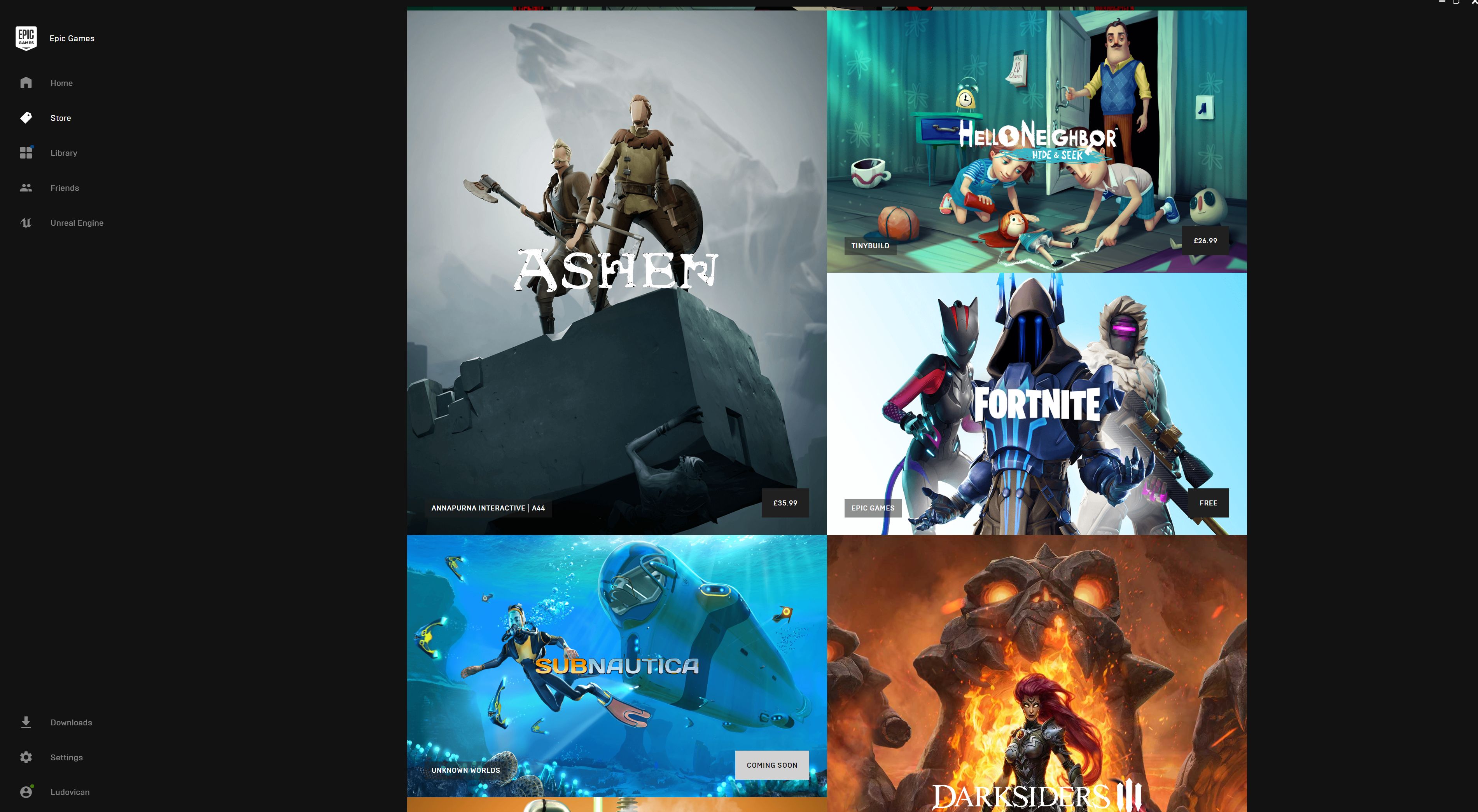 40 percent of Epic Games Store users say they don't have Steam